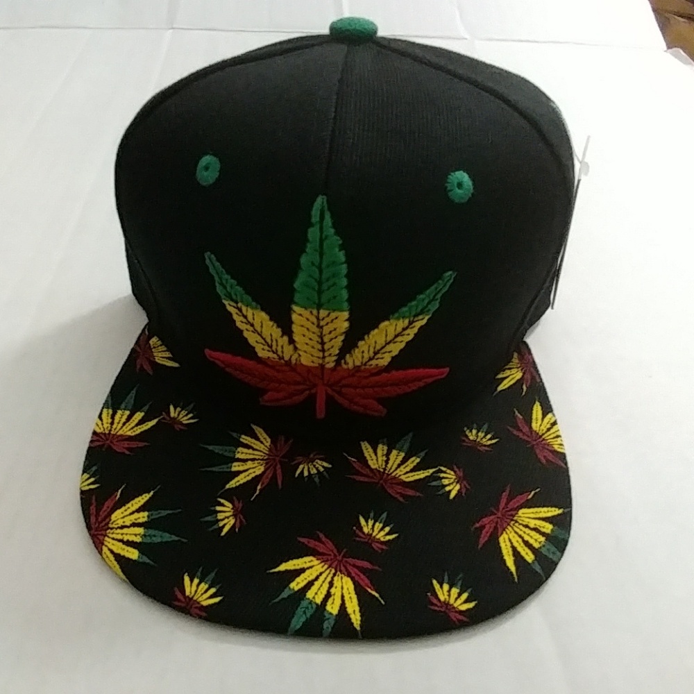 Jamaican Leaf Men's Baseball Snapback Cap